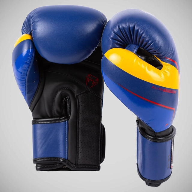 Venum Elite Evo Boxing Gloves Blue/Yellow