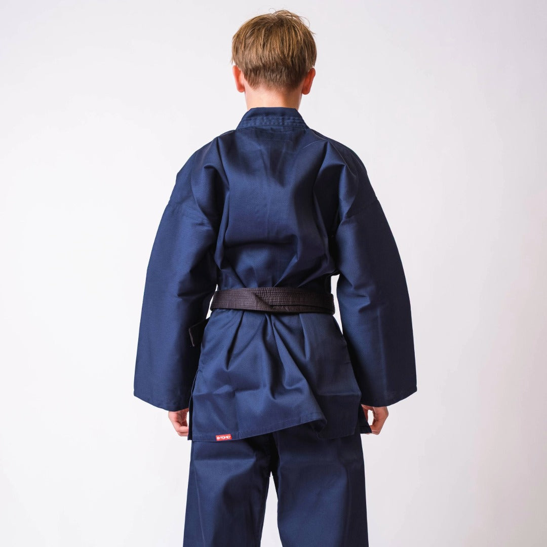 Bytomic Red Label V-Neck Kids Martial Arts Uniform Blue