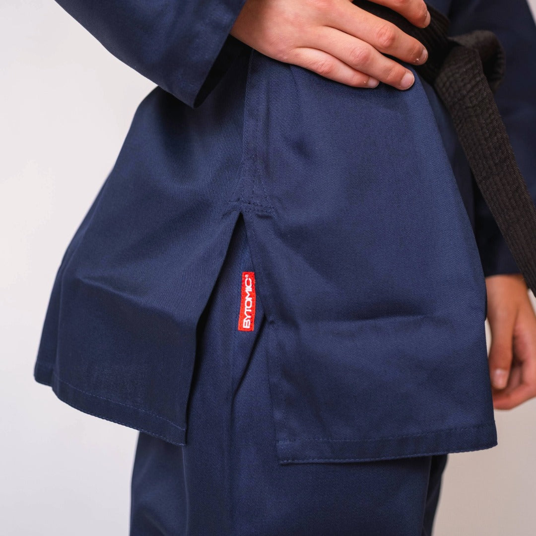 Bytomic Red Label V-Neck Kids Martial Arts Uniform Blue