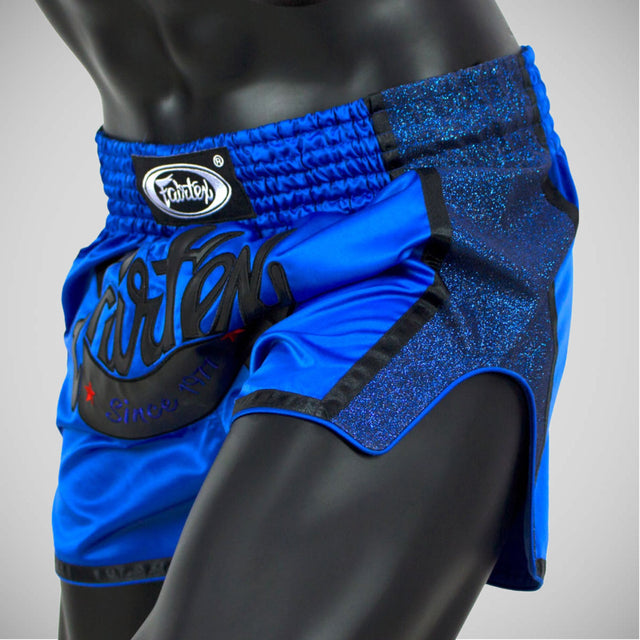 Fairtex BS1702 Slim Cut Muay Thai Shorts Blue
