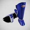 Sandee Authentic Leather Shin Guards Blue