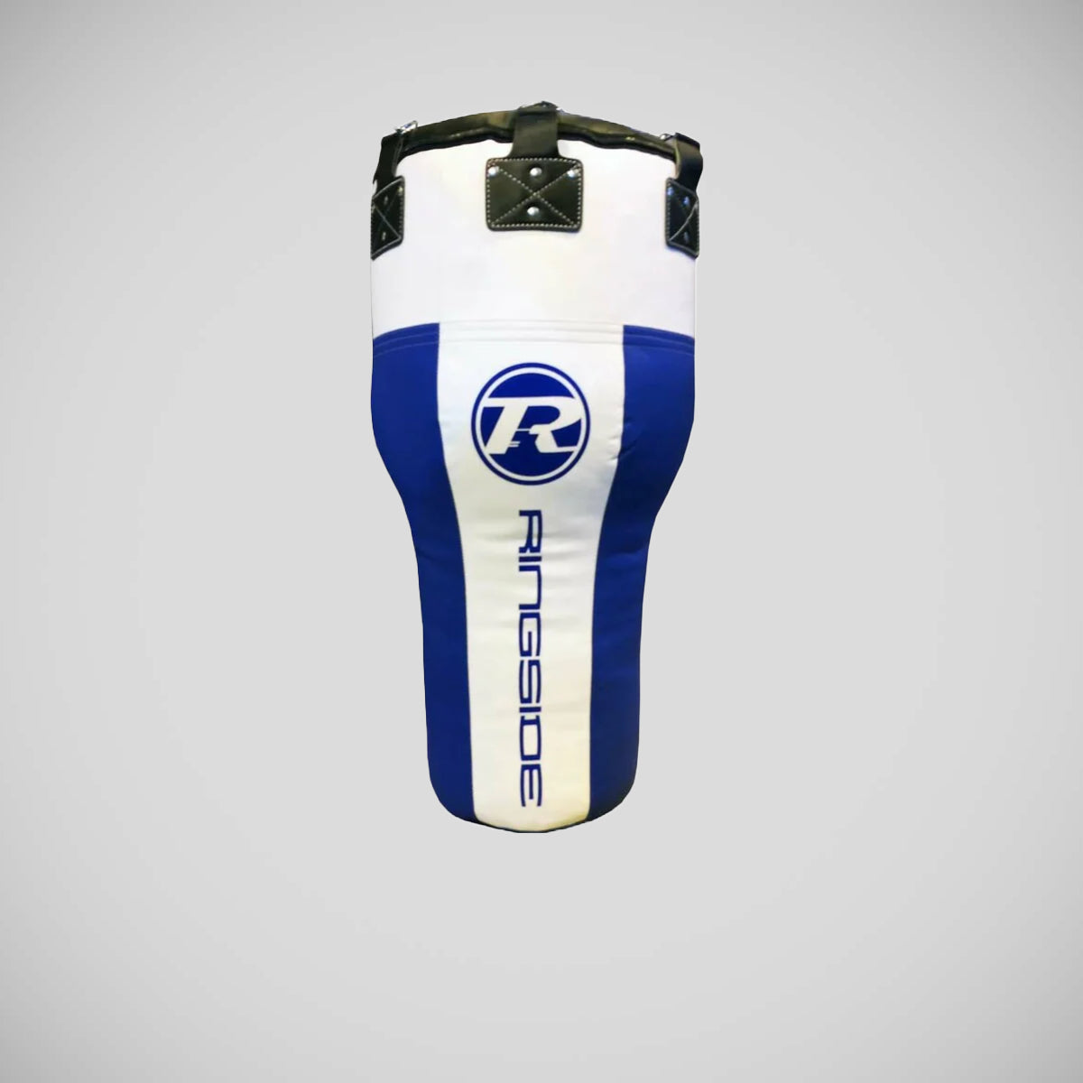 Bolso de ángulo de cuero sintético en el ring Box Azul/blanco