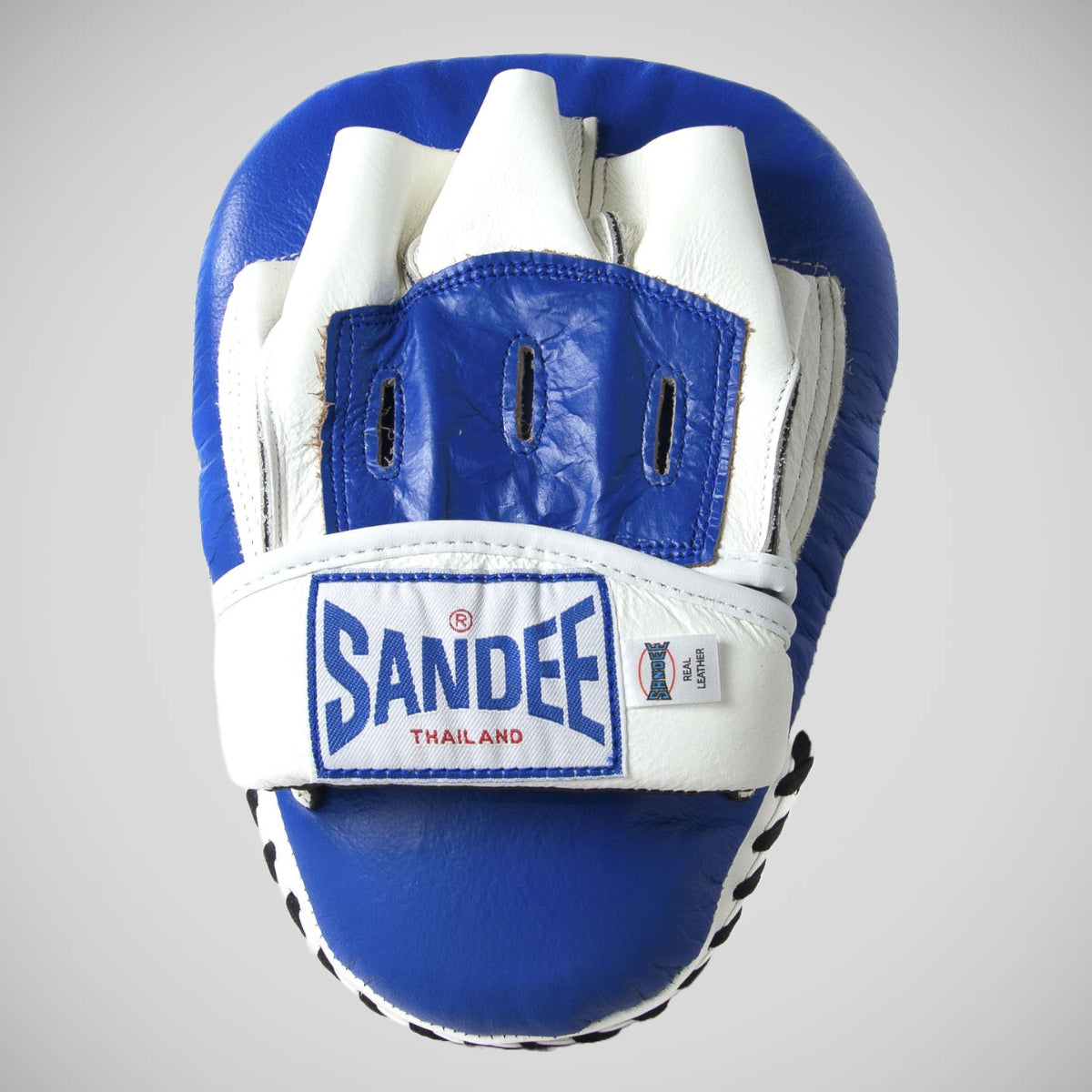 Sandee Curved Focus Mitts Blue/White