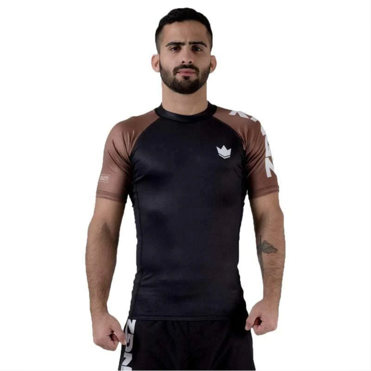 Kingz Ranked Performance z krótkim rękawem Brown Brown