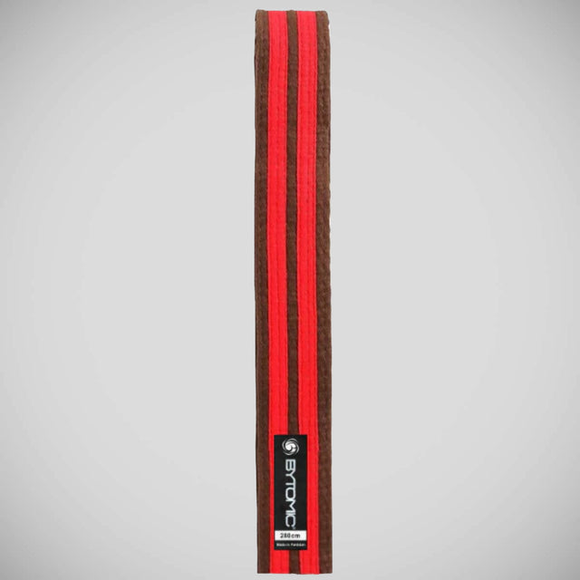 Bytomic Double Stripe Belt Brown/Red