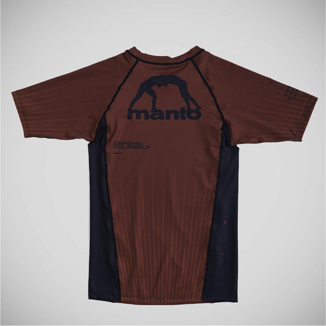 Manto Ranked Rash Guard Brown