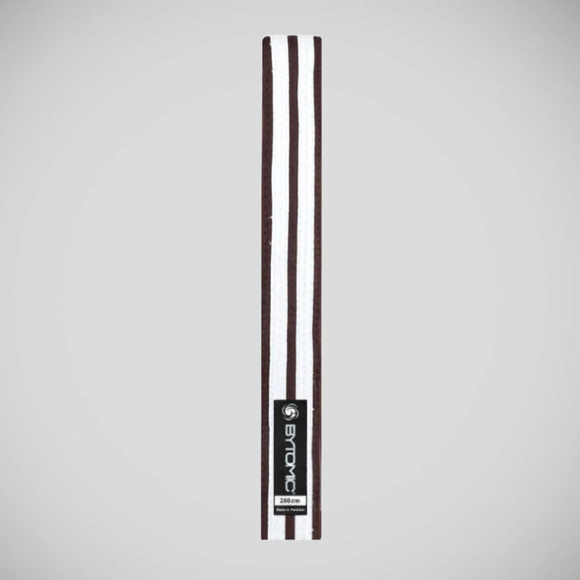 Bytomic Double Stripe Belt Brown/White