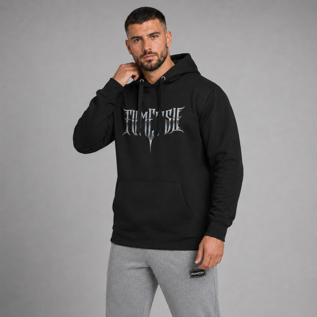 Fumetsu Brushed Metal Hoodie Black