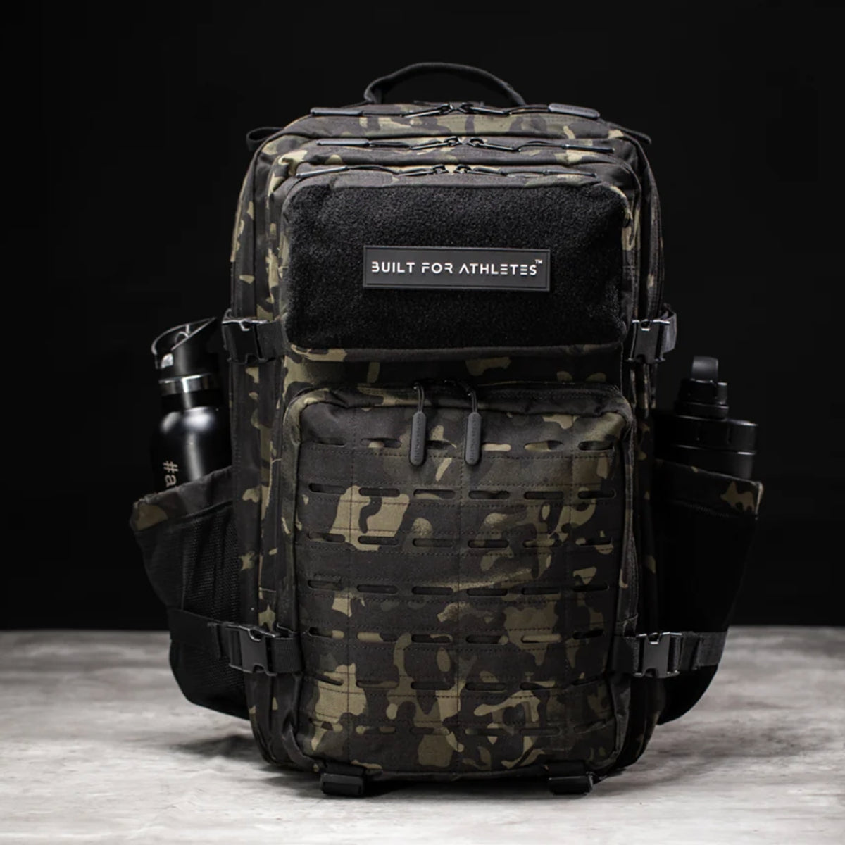 Gebaut für Athleten großer Fitness -Rucksack schwarzer Camo