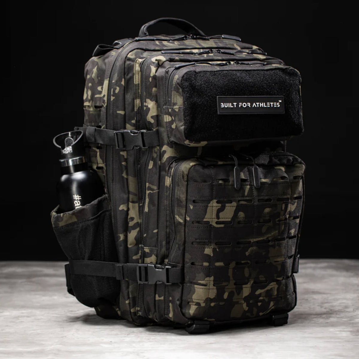 Gebaut für Athleten großer Fitness -Rucksack schwarzer Camo