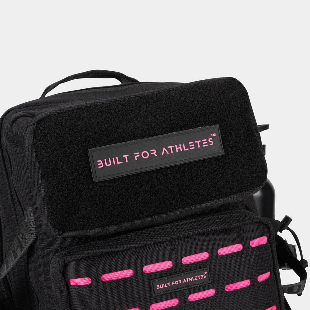 Gebaut für Athleten kleiner Fitnessstudio -Rucksack schwarz/rosa