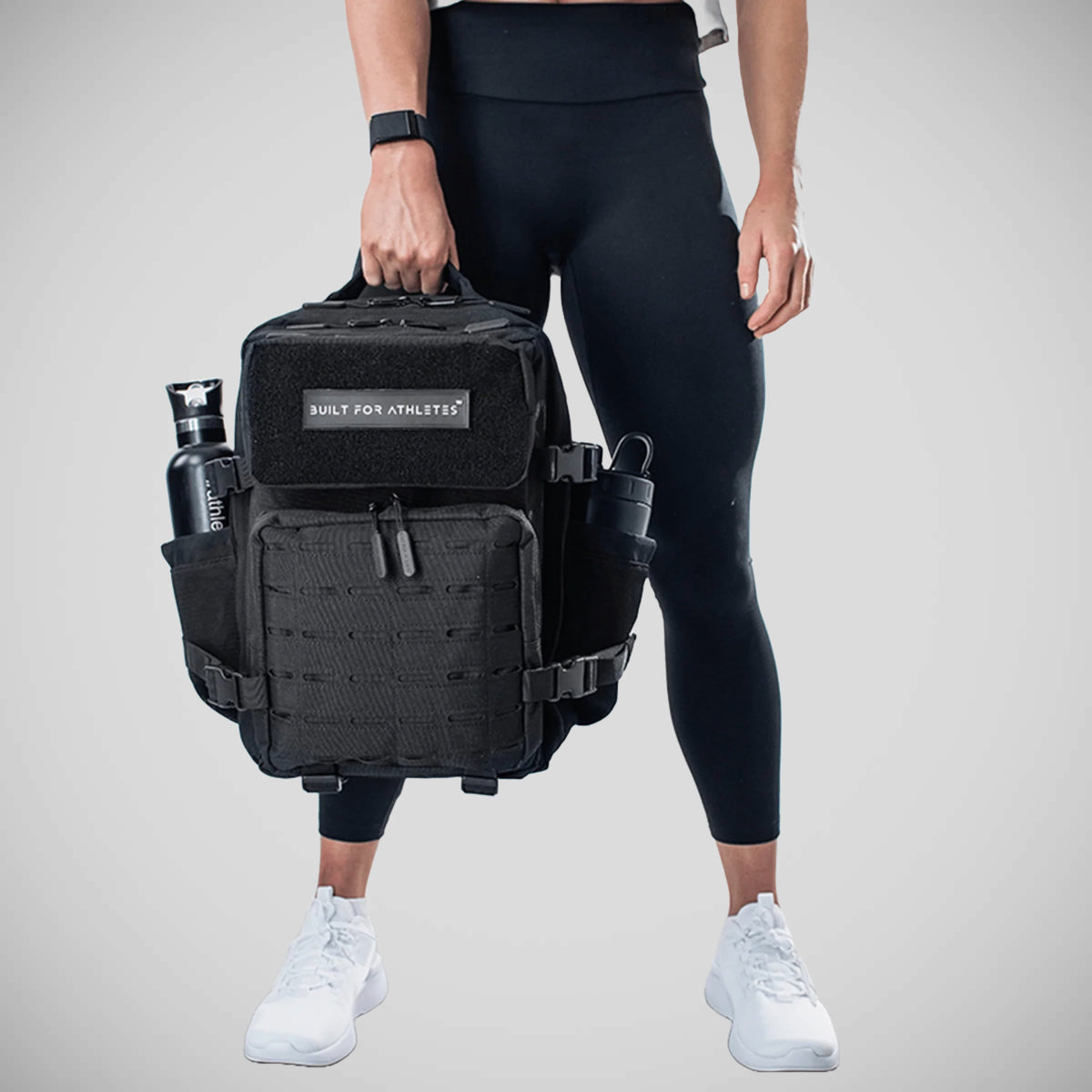 Gebaut für Athleten kleiner Fitness -Rucksack schwarz