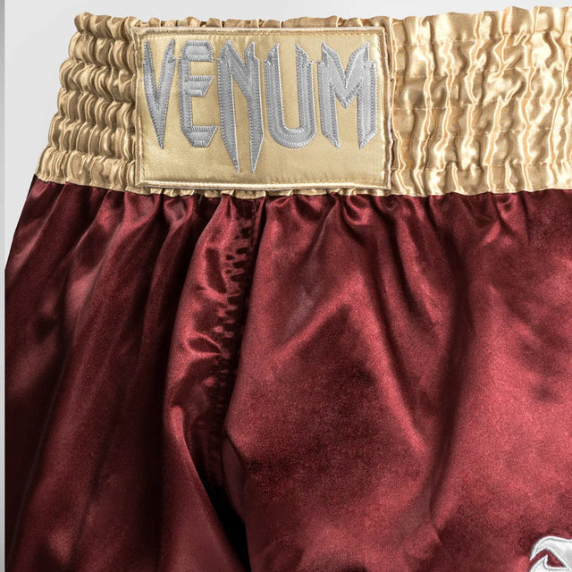 Venum Classic Muay Thai Shorts Burgundy/Gold/White