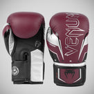Venum Elite Evo Boxing Gloves Burgundy/Silver