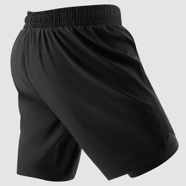 Bytomic Red Label Dual Layer Training Shorts Black