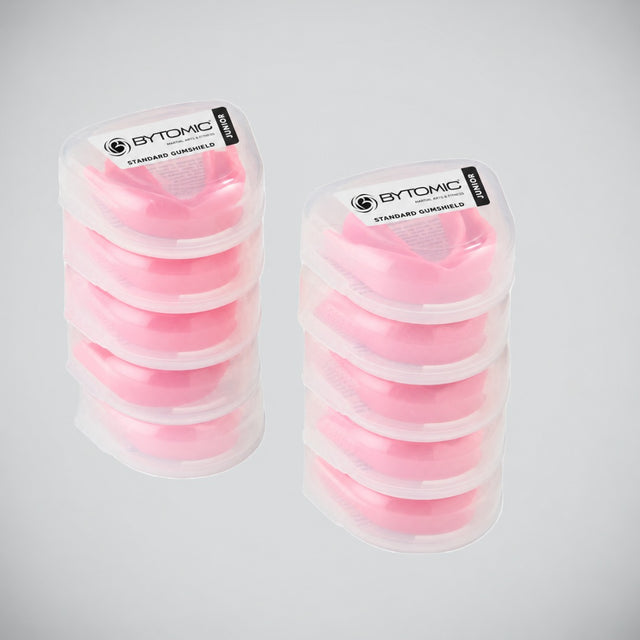 Bytomic Gumshields Pack of 10 Baby Pink adults and kids