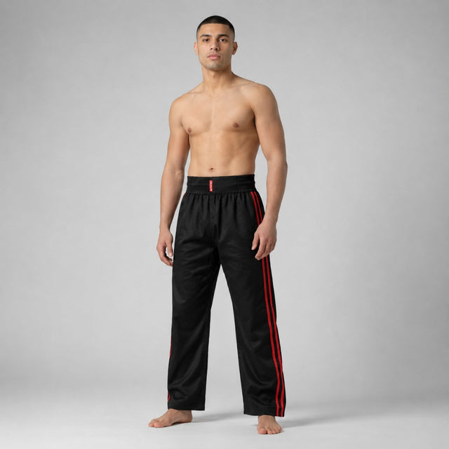 Bytomic Red Label Contact Pants with Stripe Black/Red