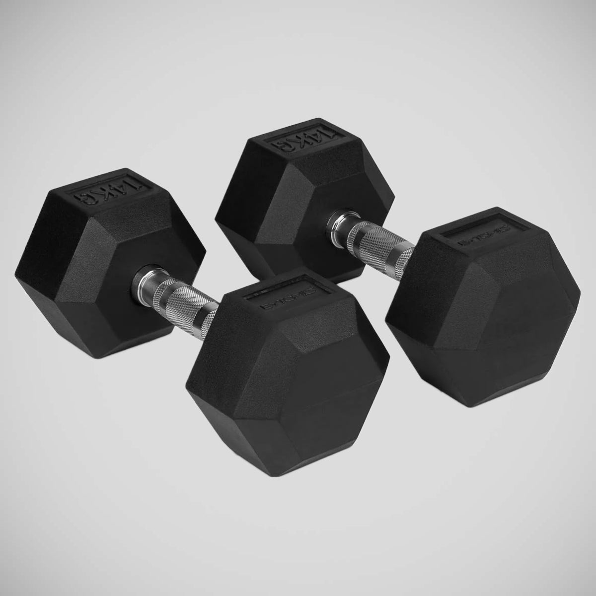 Bytomic Gummi 14 kg Hexagon Dumbbell Set