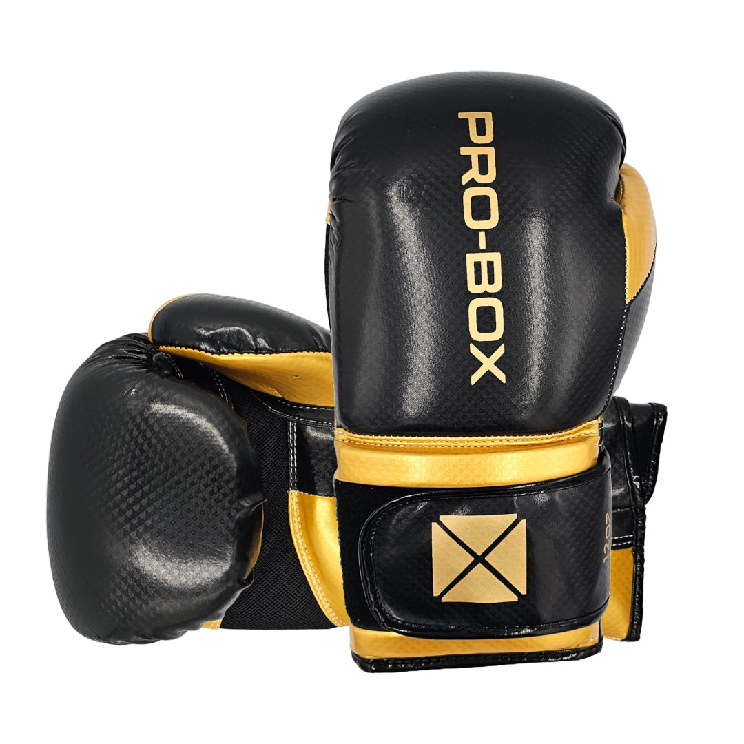 Pro-Box Champ Spar Boxing Gloves Black/Gold
