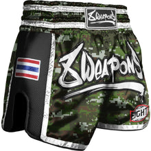 Camo 8 Weapons Super Mesh Muay Thai Shorts