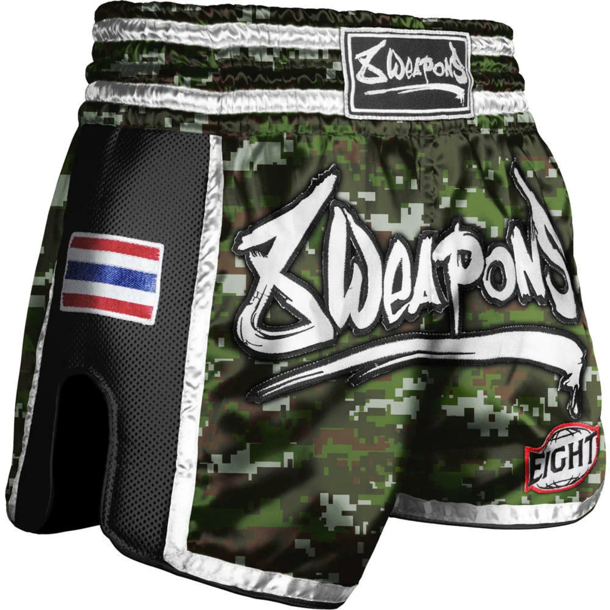 8 Weapons Super Mesh Muay Thai Spodenki Camo