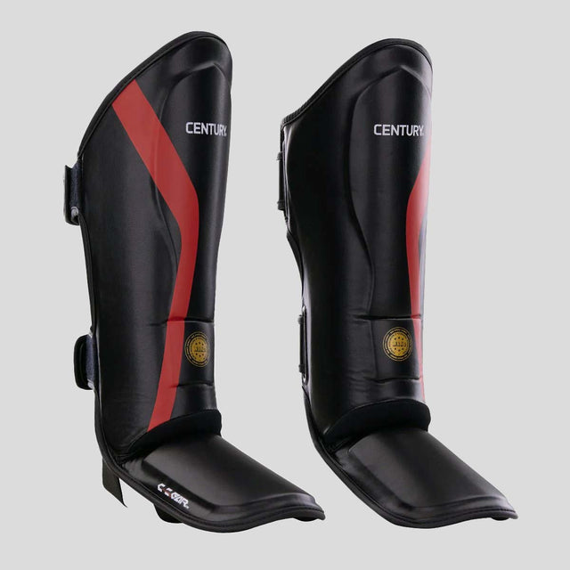 Century C-Gear Determination Shin Instep Guards Black/Red