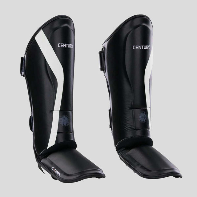 Century C-Gear Determination Shin Instep Guards Black/White