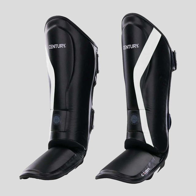 Century C-Gear Determination Shin Instep Guards Black/White