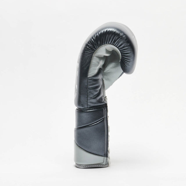 Leone Authentic 2 Lace-Up Boxing Gloves Dark Grey