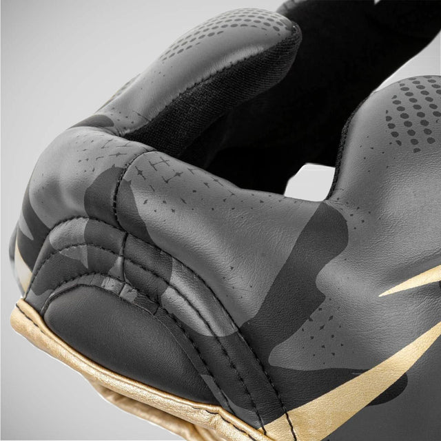 Venum Elite Head Guard Dark Camo/Gold