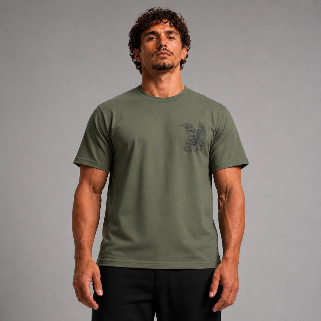 Fumetsu Death From Above T-Shirt Military Green Lifestyle 1