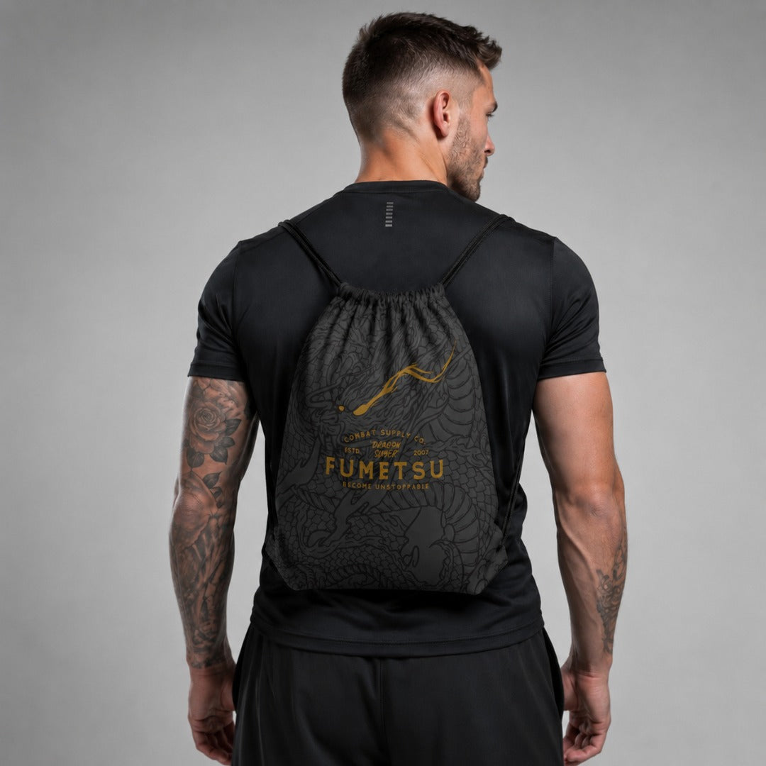Fumetsu Dragon Slayer Drawstring Bag Black