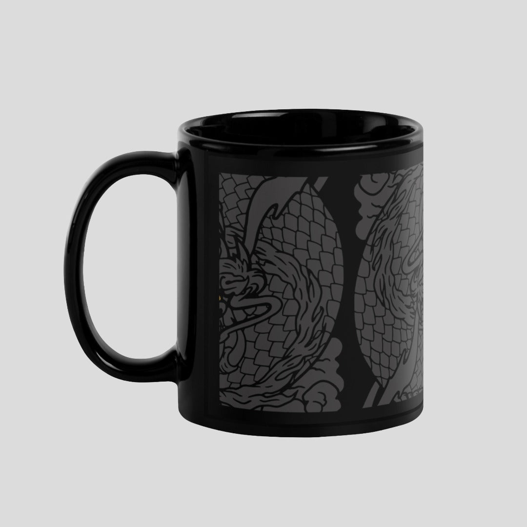 Fumetsu Dragon Slayer Glossy Mug Black Left