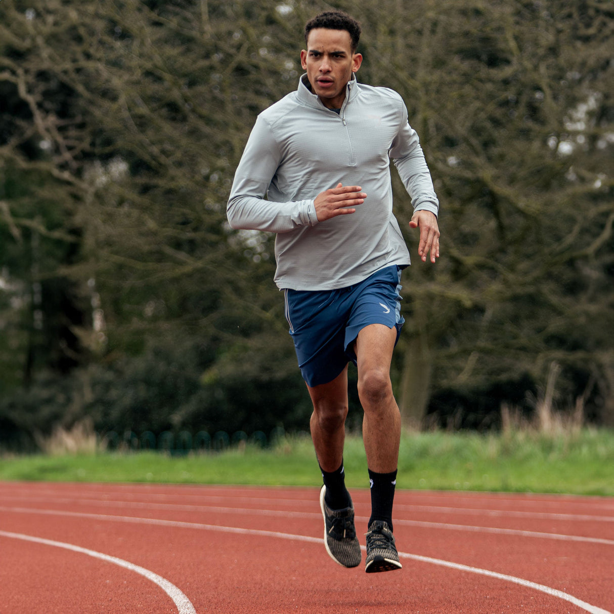 Fly Tempo 1/4 Zip Light Weight Running Top Black