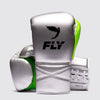 Fly Superlace Pro X 2 Boxing Gloves Silver/Neon