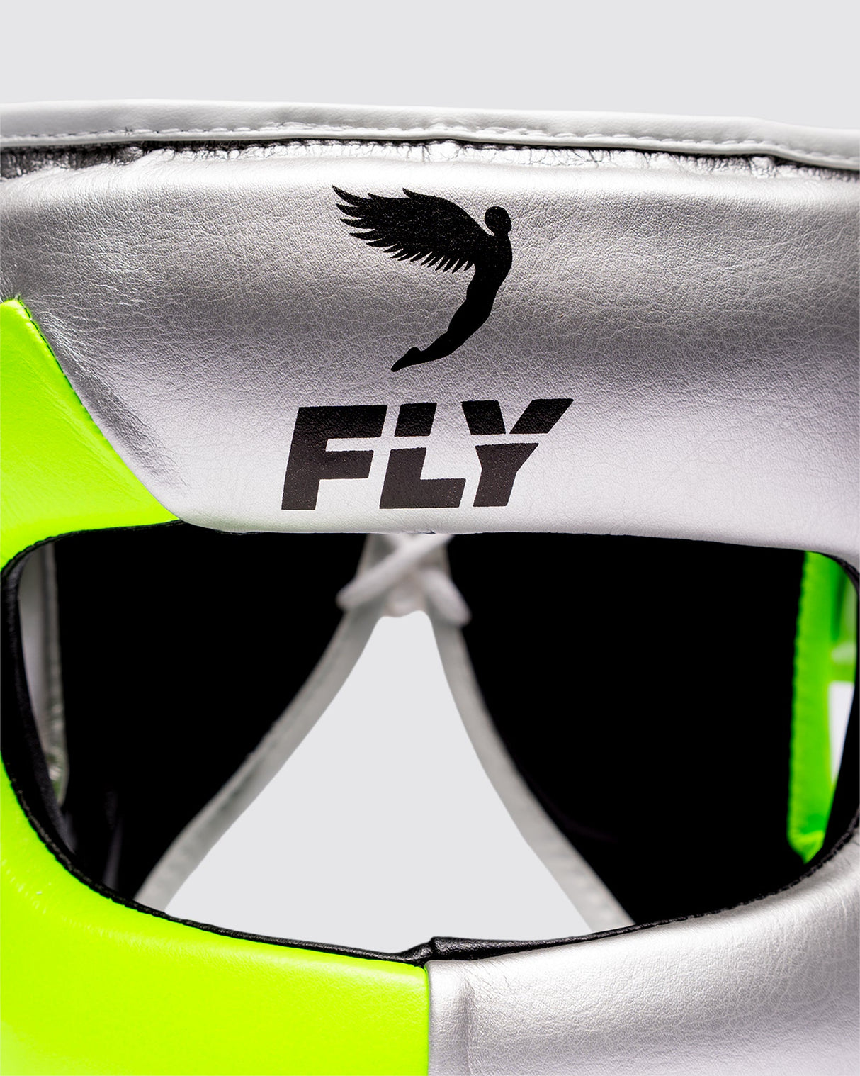 Fly Superbar X Headguard Silver/Neon