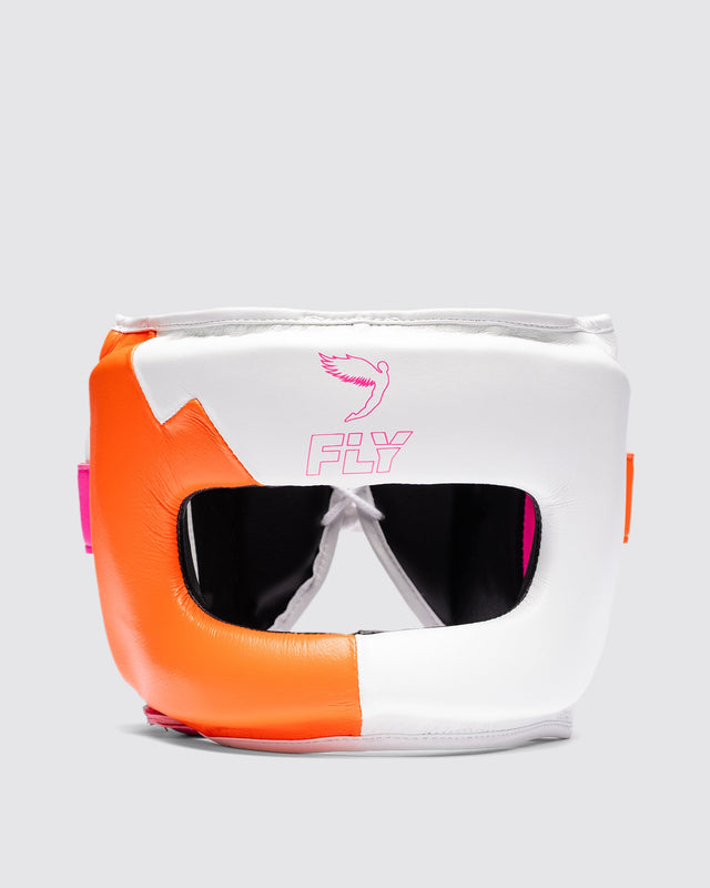 Fly Superbar X Headguard Knockout Pink/Orange