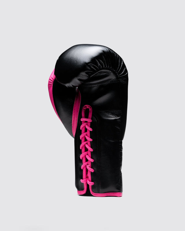 Fly Superlace Pro X 2 Boxing Gloves Black/Pink