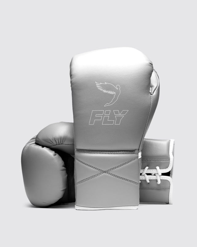 Fly Superlace Pro X 2 Boxing Gloves Grey