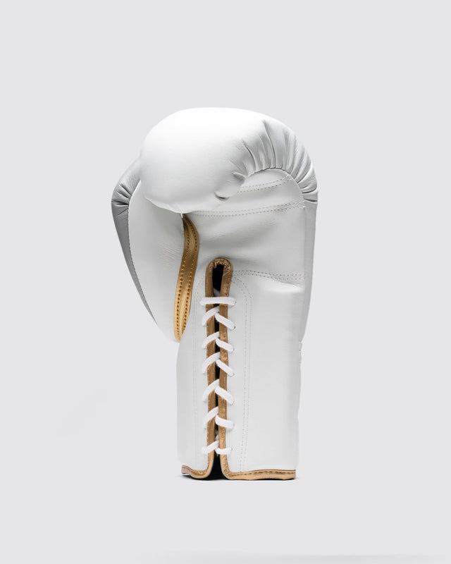 Fly Superlace Pro X 2 Boxing Gloves White/Grey/Gold