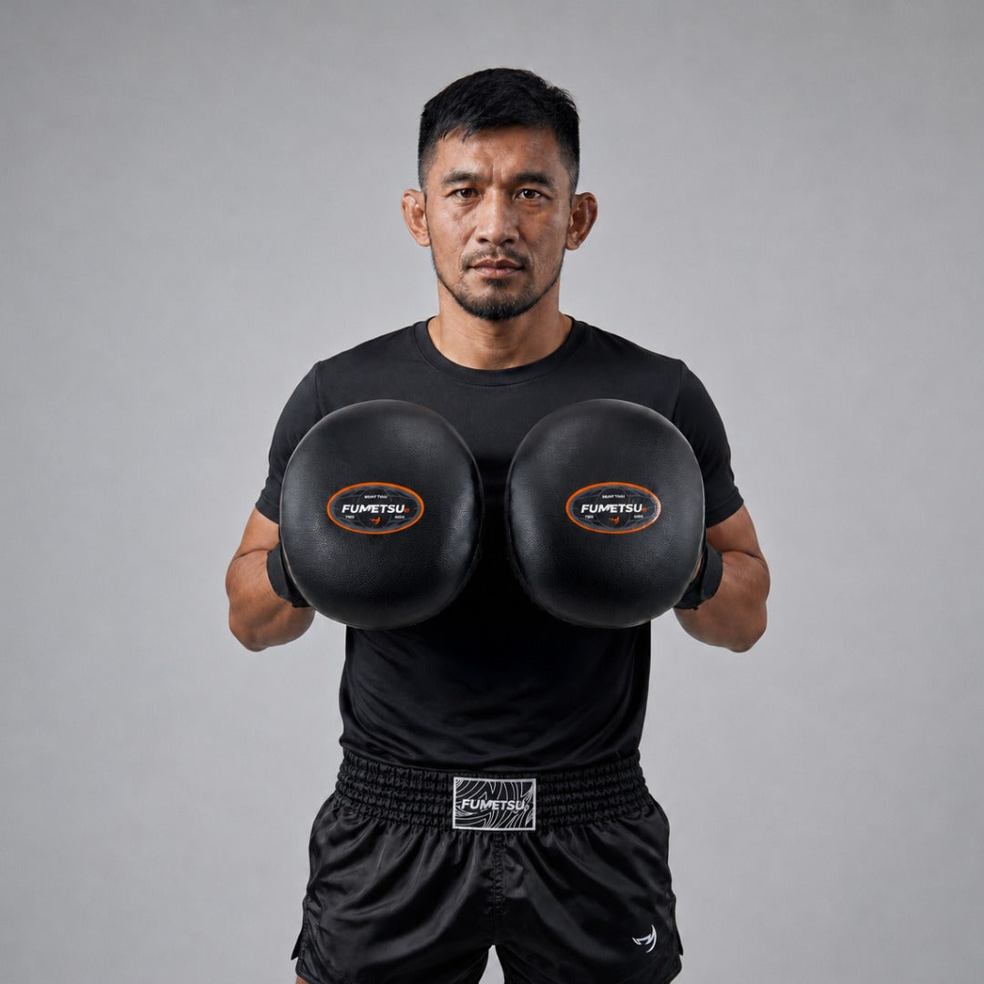 FMT1 Air Thai Focus Pads Black Lifestyle 1