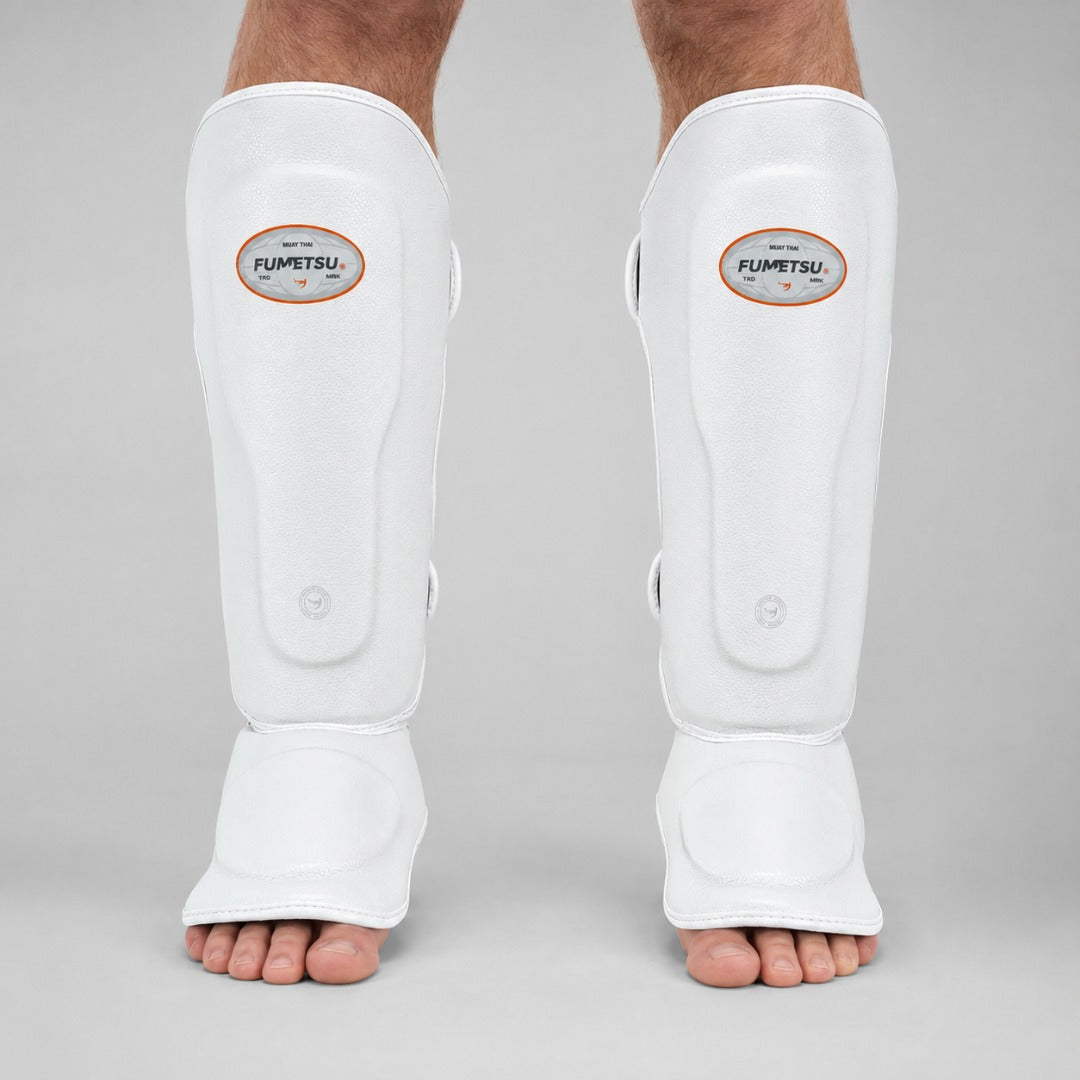 Fumetsu FMT1 Thai Shin Guards White Lifestyle 1