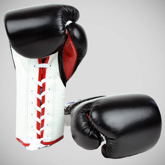 Fairtex Mexican Lace-up Boxing Gloves Black