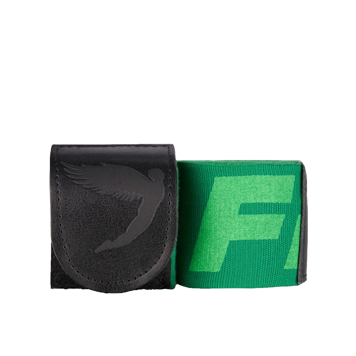 لفافات يد تحمل شعار Fly Big باللون الأخضر