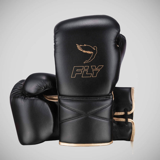 Fly Superlace X Boxing Gloves Black/Gold