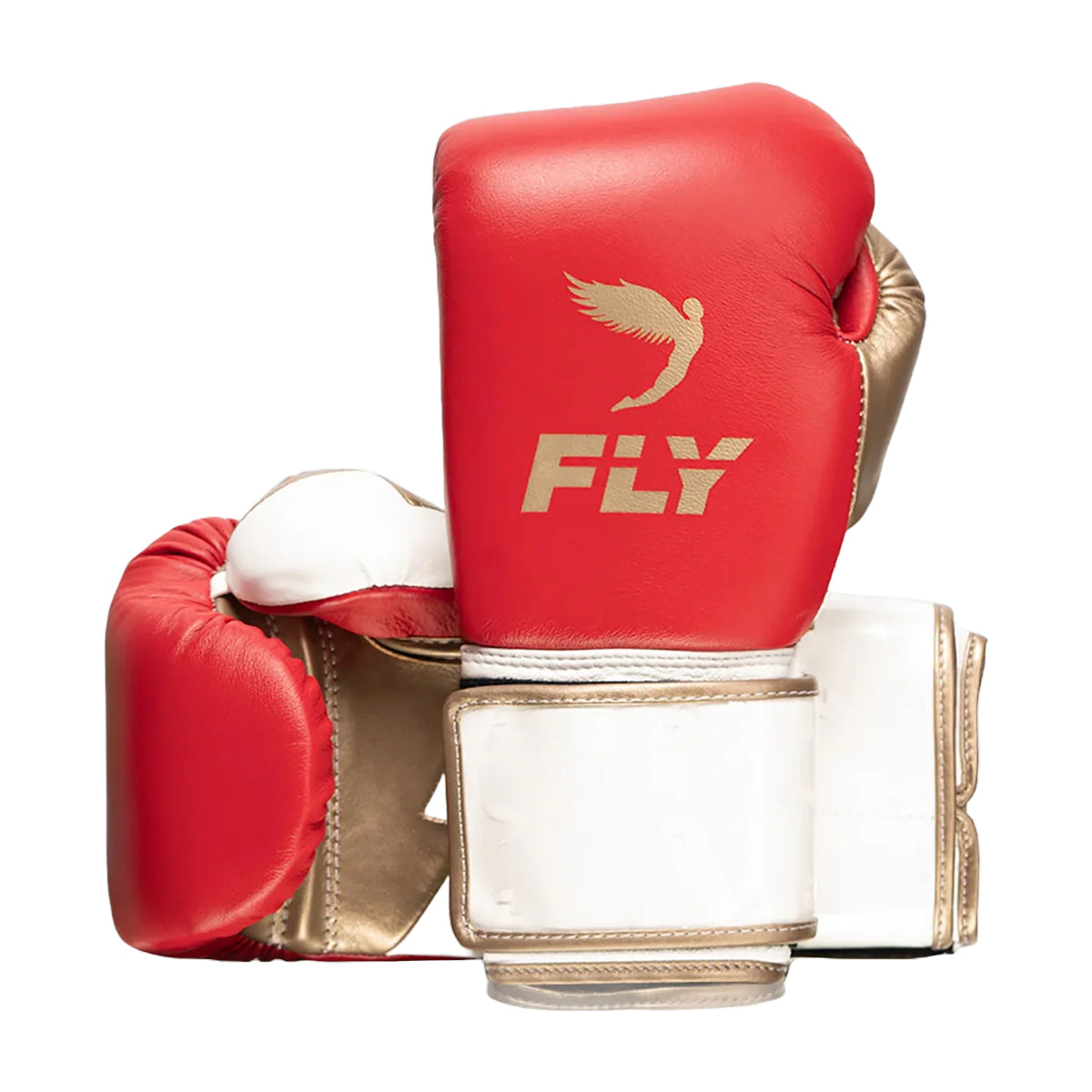 Fly Superloop Lightning -Boxhandschuhe Rot/Weiß/Gold