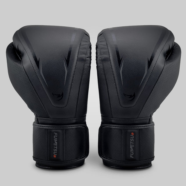 Fumetsu Alpha Pro MK2 Boxing Gloves Black - front view