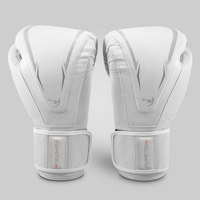 Fumetsu Alpha Pro MK2 Boxing Gloves White - front view