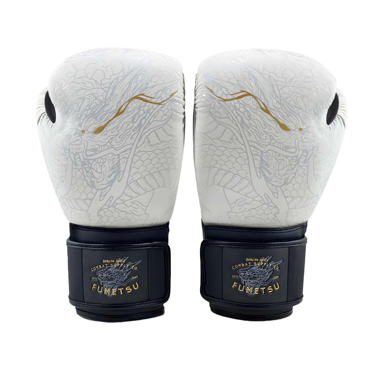 Fumetsu Dragon Slayer Boxing Gloves White/Black/Gold