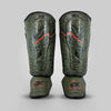 Fumetsu Dragon Shin Guards Khaki/Orange